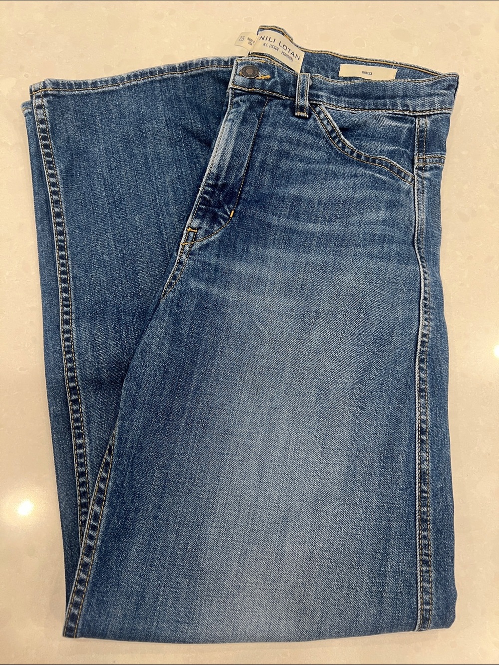 Nili Lotan Blue Denim Jeans - Picture 2 of 16